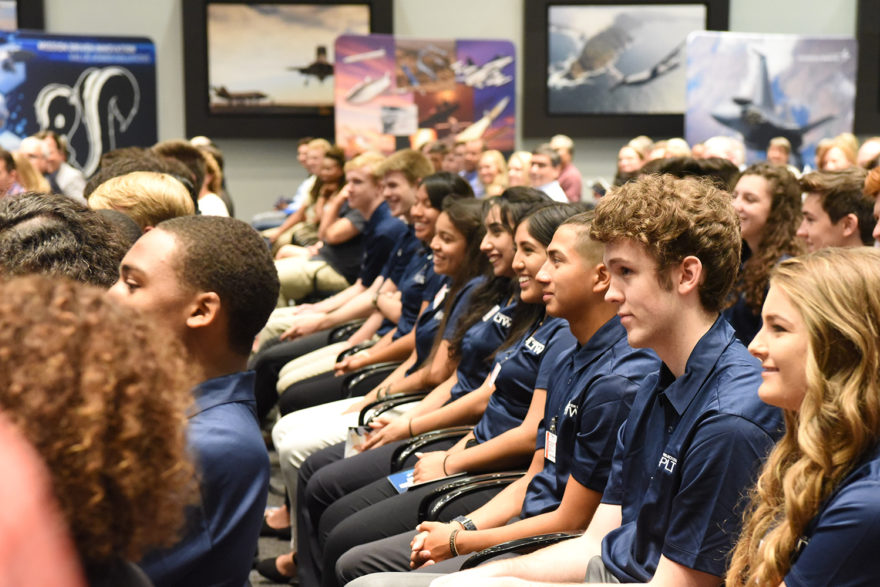 Students Accept Jobs at Lockheed Martin Signing Day PLTW